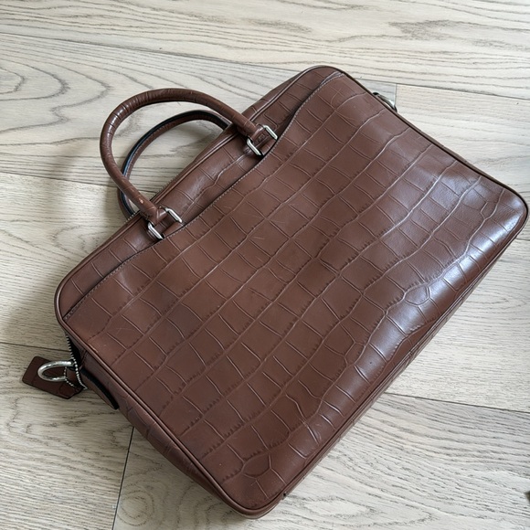Coach leather laptop and business bag - Picture 8 of 14